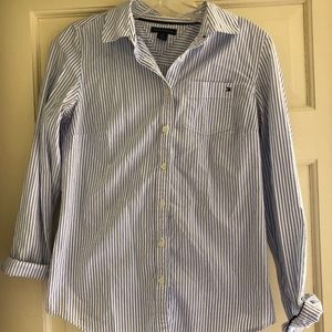 Tommy Hilfiger pinstripe button down shirt